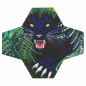 ジャングルのブラックパンサーの精神 サッカーボール (フラット)