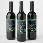 ジャングルのブラックパンサーの精神 ワインラベル (ボトル)