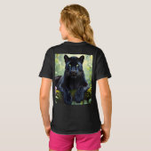 ジャングルのブラックパンサー Tシャツ (裏面フル)