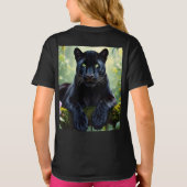 ジャングルのブラックパンサー Tシャツ (裏面)
