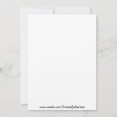 ジャングルのベビーのライオンはブライダル・シャワーの動物園のサファリを結び付けます 招待状 (裏面)