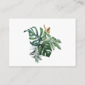 ジャングルのベビーサファリのアフリカの本の赤ちゃんシャワー エンクロージャーカード (裏面)