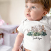 ジャングルのベビーサファリアフリカンベビーアニマル ベビーボディスーツ