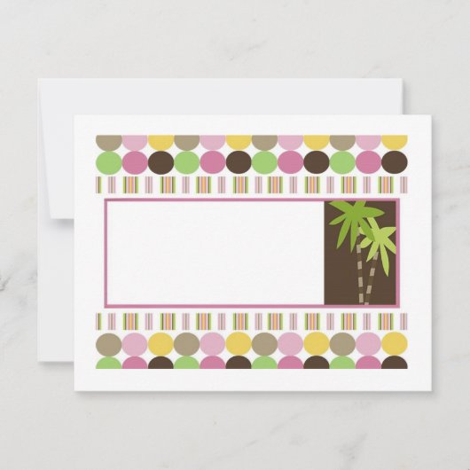 ジャングルのベビーシャワーの招待状の女王 招待状 (正面)