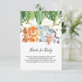 ジャングルのベビーシャワーブックベビーカード サンキューカード (スタンド正面)