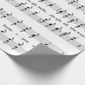 ジャングルのベルシート音楽ラッピング紙 ラッピングペーパー (角)