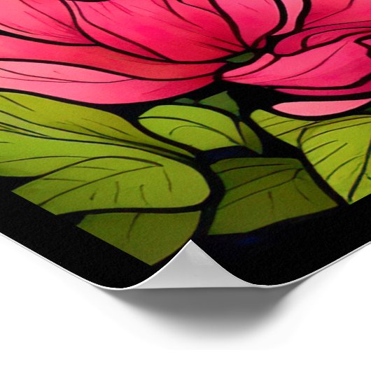 ジャングルのポスターに登場する素晴らしいトラの芸術 ポスター (角)