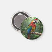 ジャングルのマカオパロット マグネット (正面/裏面)