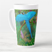 ジャングルのマコーパロッツ カフェラテマグ (左アングル)