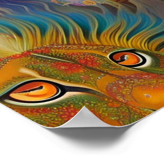 ジャングルのライオンのポスター ポスター (角)