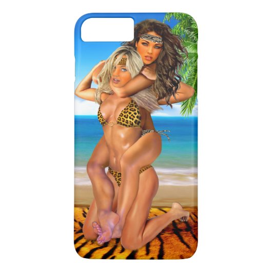 ジャングルのレスラー娘たち Case-Mate iPhoneケース (裏面)