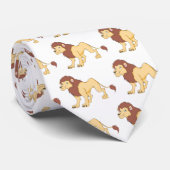 ジャングルのワイシャツの微笑のライオン王 ネクタイ (ロール)