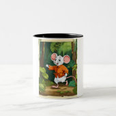 ジャングルの不思議なネズミの冒険 ツートーンマグカップ (中央)