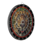 ジャングルの中でヒョウが立ち止まる ダーツボード (正面左)