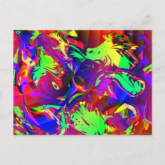 ジャングルの中で強大なジャングル ポストカード (正面)