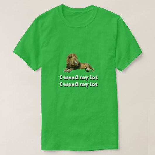 ジャングルの中で面白い珍品ヤード作業 Tシャツ (デザイン正面)
