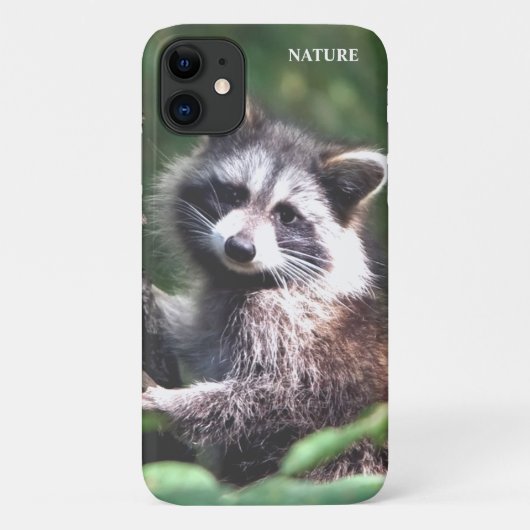 ジャングルの中の可愛いアライグマ Case-Mate iPhoneケース (裏面)