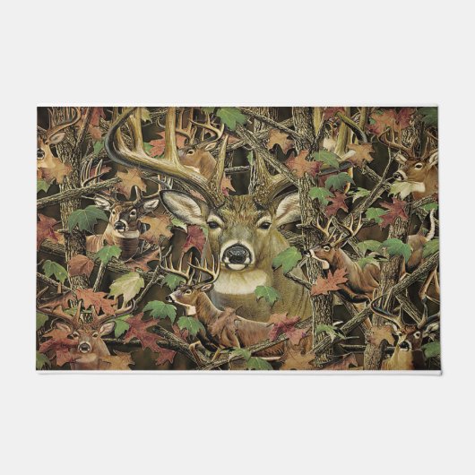 ジャングルの中の小さな鹿 ドアマット (正面)