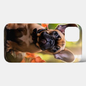 🐶💗ジャングルの中の甘いフランスの子犬 Case-Mate iPhoneケース (裏面 (横))
