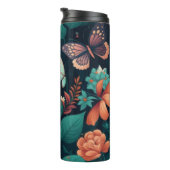 ジャングルの中の美しい花と蝶 タンブラー (回転右)