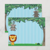 ジャングルの仲間メモカード ノートカード (正面/裏面)