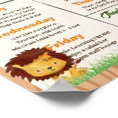 ジャングルの先生感謝の週の旅程 ポスター (角)