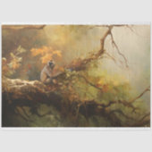 ジャングルの切り離しの中のギボンモンキー 薄葉紙 (正面)