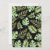 ジャングルの動物たち Save the Date 招待状 (裏面)