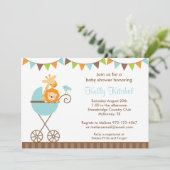 ジャングルの動物とウサギの招待状 招待状 (スタンド正面)