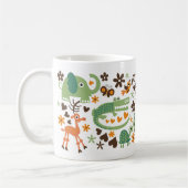 ジャングルの動物のコーヒー・マグ コーヒーマグカップ (左)