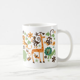 ジャングルの動物のコーヒー・マグ コーヒーマグカップ