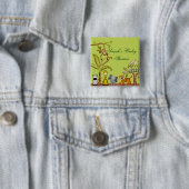 ジャングルの動物のサファリのお祝いのベビーシャワー 缶バッジ (インサイチュ)