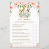 ジャングルの動物のフローラベビーオーバーまたはゲーム中 (正面)