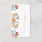 ジャングルの動物の性別開示 割引カード (正面)