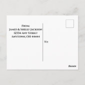 ジャングルの動物の誕生日パーティー招待状 ポストカード (裏面)