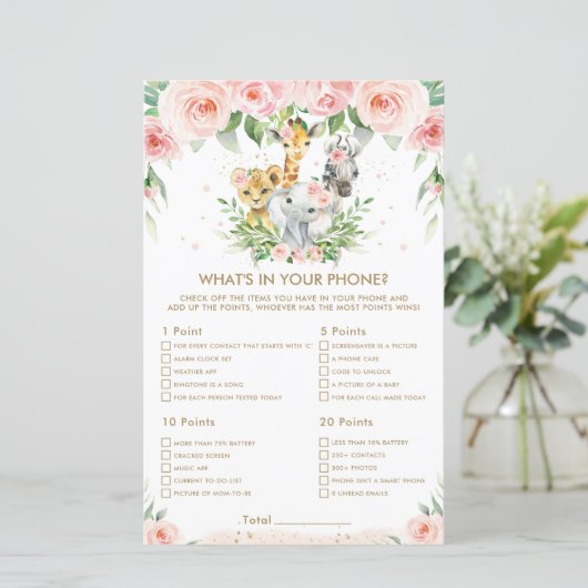 ジャングルの動物フローラあなたの電話ゲームの中の何 (スタンド正面)