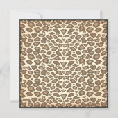 ジャングルの動物園のパーティの招待状 招待状 (裏面)