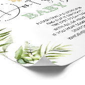 ジャングルの動物赤ちゃんシャワーゲームポスター ポスター (角)