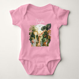 ジャングルの動物 エキゾチックサファリ ドリーム ベビーボディスーツ