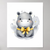 ジャングルの動物 ヒッポのいる子供部屋 ポスター (正面)