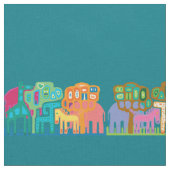 ジャングルの動物 ファブリック (クローズアップ)