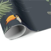 ジャングルの動物、花とシームレスなパターン ラッピングペーパー (ロールコーナー)