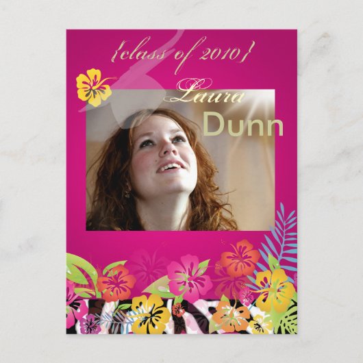 ジャングルの卒業制作、写真はがき インビテーションポストカード (正面)