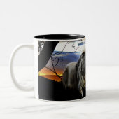 ジャングルの南アフリカのライオン ツートーンマグカップ (左)