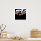 ジャングルの南アフリカのライオン ポスター (キッチン)