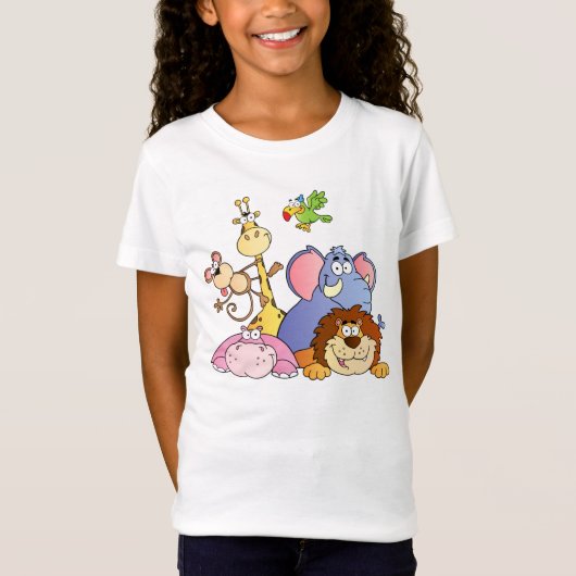 ジャングルの友達のワイシャツ Tシャツ (正面)