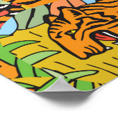 ジャングルの国王陛下：緑の中のトラ ポスター (角)