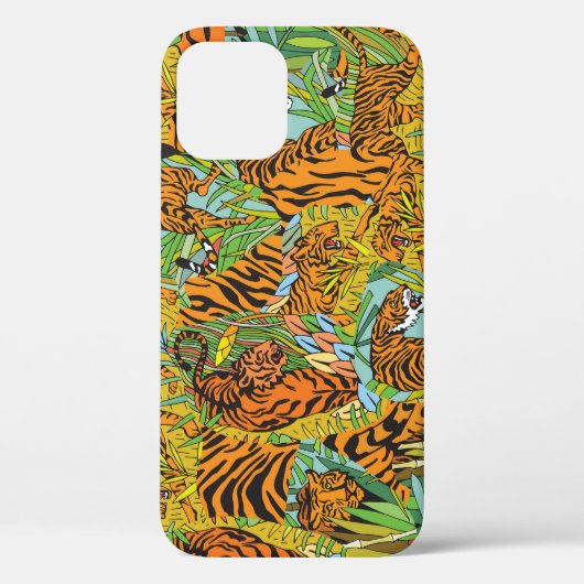 ジャングルの国王陛下:緑の中のトラ Case-Mate iPhoneケース (裏面)