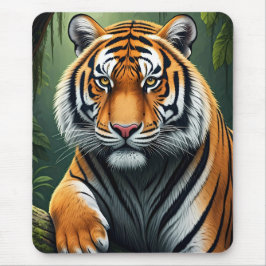 ジャングルの壮麗なトラ マウスパッド