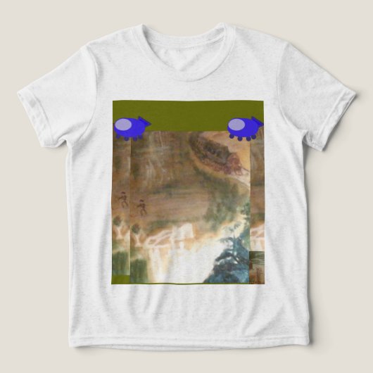 ジャングルの宇宙船Tシャツ トライブレンドTシャツ (デザイン正面)